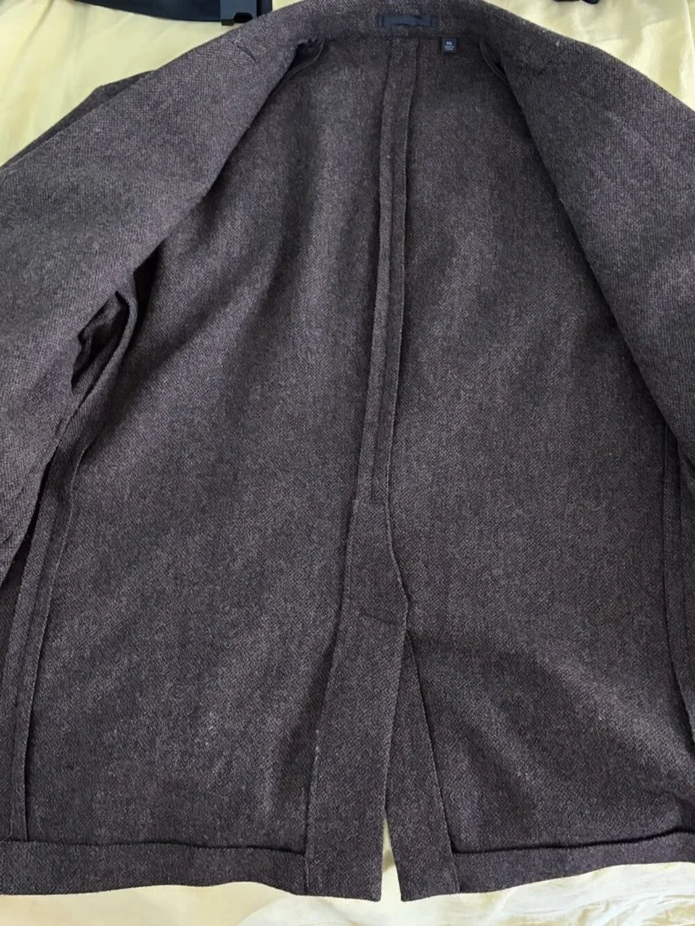 Uniqlo Unstructured Wool Blazer Brown Men's 3XL